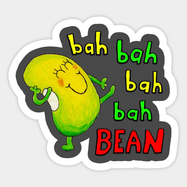 Just Bean Happy - Bah Bah Bah Bean Sticker by justbeanhappy